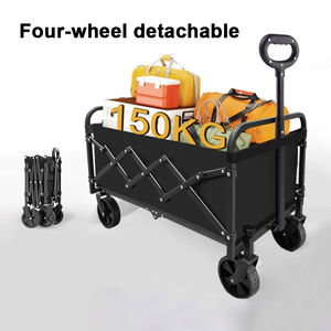 Rueda desmontable personalizada portátil ajustable plegable al aire libre jardín carro playa Picnic plegable Camping carro - Product Image 2