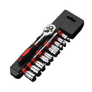 12Pcs 1/4 3/8 1/2 Inch <strong>Ratchet</strong> Socket Wrench <strong>Set</strong> Multi-function <strong>Spanner</strong> Bicycle Motorcycle Car Repairing Tool <strong>Set</strong> - Product Image 2