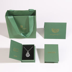 Cajas de Joyería de Papel Reciclable con Forma de Libro, con Logotipo Personalizado, para Anillos, Collares, con Cierre de Cordón - Product Image 3