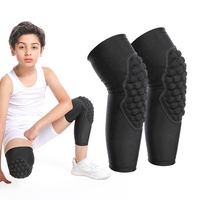 Enfants jeunesse EVA nid d'abeille AAnti-collision genouillères et coussinets pour basket-ball volley-ball Protection de sécurité équipements sportifs