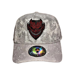 Casquettes de baseball personnalisées à 5 panneaux Barbas Hats B Star avec visière incurvée, broderie PLATINUM SNOWFLAKE, El Beard Hats - Product Image 4