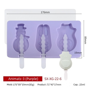 Stampi per ghiaccioli in Silicone di alta qualità stampo per ghiaccioli in Silicone per uso alimentare delizioso stampo per <span class=keywords><strong>gelato</strong></span> - Product Image 3