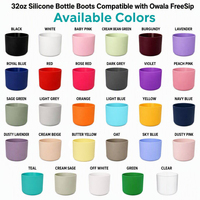 Bottes de protection en silicone personnalisées pour gobelets Owala Freesip, accessoires antidérapants pour le fond des tasses, vente en gros, OEM, faible MOQ