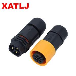 Équipement Audio Vidéo Professionnel Cannon Plug 3-Core XLR Mâle Femelle Audio Connecteur Phosphor Bronze Pin 3P Pins IP67 Évalué 25A - Product Image 1