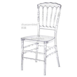 2025 Hot Selling Event Banquet Crystal Acrylic Tiffany <b>Chairs</b> Wedding Transparent Clear Resin <b>Chair</b> for Outdoor Party - Product Image 5