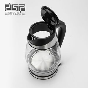 กาต้มน้ำไฟฟ้า Dsp ขนาด 1.7 ลิตร สแตนเลสไร้สาย ปิดอัตโนมัติ ป้องกันการต้มจนแห้ง สำหรับชงชาที่บ้าน - Product Image 3