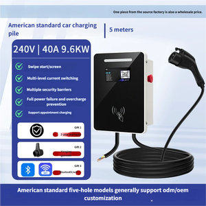 OCPP 7.6/9.6/11.5kW Bidirectional Type1 Single Phase Mobile AC <b>Charging</b> Station Wall-Mounted <b>Fast</b> Charger for - Product Image 2