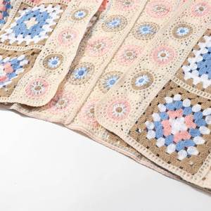 Nouveautés printemps 2026 |   Cardigan en crochet style artistique vintage pour femme <span class=keywords><strong>MYST</strong></span>&ZA, cardigan ample en tricot jacquard ajouré avec nœud - Product Image 5