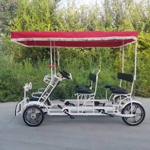 <span class=keywords><strong>Bicicleta</strong></span> <span class=keywords><strong>Familiar</strong></span> Tándem de <span class=keywords><strong>4</strong></span> <span class=keywords><strong>Ruedas</strong></span> para <span class=keywords><strong>4</strong></span> Personas, <span class=keywords><strong>Bicicleta</strong></span> Surrey para Adultos, Venta Caliente de Fábrica - Product Image 1