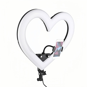 Bán Buôn 19 Inch 48W Thay Đổi Độ Sáng RGB Nhấp Nháy LED Ảnh Tự Sướng Trái Tim Vòng Ánh Sáng Với Tripod Đứng Live Streaming Chất Liệu Nhựa - Product Image 4