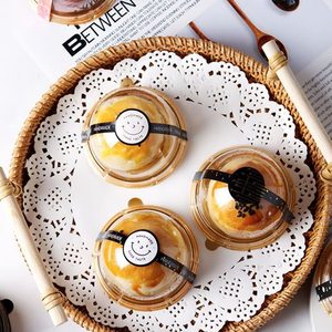 Mini <span class=keywords><strong>caja</strong></span> de plástico transparente para cupcakes, contenedor para cupcakes, cupcakes, 50 unidades - Product Image 3