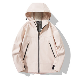 Chaqueta Softshell Aislante de Grafeno para Exteriores, Unisex, Manga Larga, Resistente al Agua, con Capucha, para Otoño e Invierno, Senderismo - Product Image 1