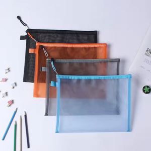 Bolsa de Documentos Transparente A5 de Nailon Resistente, Portátil, Antideformación, con Cierre, para Estudiantes, en Oferta - Product Image 2