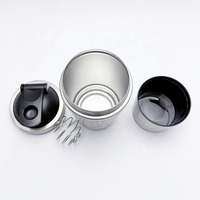 Bouteille d'eau en acier inoxydable personnalisée sans BPA, anti-fuite, 2 couches, fouet en fil métallique, shaker à protéines de 20 oz pour la salle de sport et le fitness