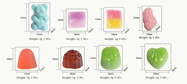 Lifeworth Hot selling fruit chewy candy collagen gummy candies apple cider vinegar collagen gummies