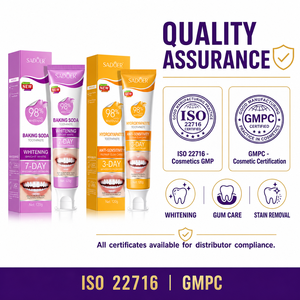 Pasta Dental con <span class=keywords><strong>Bicarbonato</strong></span> de Sodio, Aminoácidos y Probióticos, Tamaño Regular, Limpia los Dientes, Refresca el Aliento, Venta Directa de Fábrica al por Mayor - Product Image 5