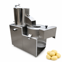 Commerciële boerderijmachine voor het schillen, snijden en malen van verse wortelen, aardappelen, cassave, papaja en taro (700-800 kg per uur), energiezuinig.