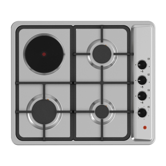 Electric Induction Cooker Stainless Steel Gas Electric Combine Stove 4 Burner Electric Gas Hob