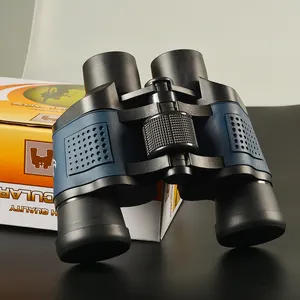 新型便携式紧凑型双筒望远镜定位范围狩猎户外运动 60X60 光学望远镜夜视望远镜
