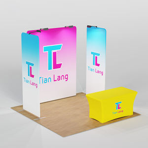 10x10 ft Portable Exhibition Booths <b>Backdrop</b> Trade Show Promotional Display Booth Stretch Tension Fabric Displays Banner <b>Stands</b> - Product Image 5
