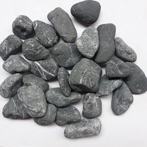 Black color natural <b>stone</b> pebble <b>stone</b> for Aquarium decorative pebble tiles - Product Image 3