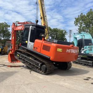Excavadora de cadenas Hitachi modelo 2022, 20 toneladas de peso operativo, certificada, con cazo de excavación, color naranja, equipo de construcción - Product Image 6