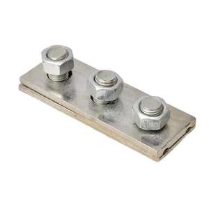 Morsetto per sospensione in acciaio zincato con morsetto per cavo dritto - Product Image 2