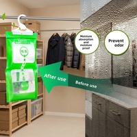 Sac déshumidificateur suspendu 100g, absorption d'humidité, anti-humidité, anti-moisissure, déshumidificateur au chlorure de calcium