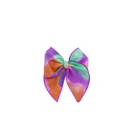 Barrettes à cheveux personnalisées en gros avec pinces, design tendance pour femmes, nœuds tie-dye