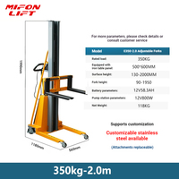 Chariot élévateur électrique 350 kg, plateforme de levage mobile 1,7/2,0 m, petite machine de levage, véhicule de travail pour usage domestique