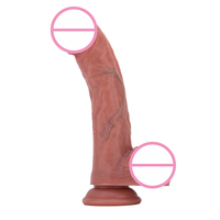 Dildo réaliste de couleur chair, authentique et massif, pour femmes, en silicone souple de qualité supérieure, jouets intimes pour adultes