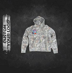 Sudadera con Capucha Unisex 100% Algodón con Cierre y Bordado, Diseño de Logotipo con Impresión Digital Personalizada, Ropa Urbana de Alta Calidad, Gruesa y Holgada para Invierno - Product Image 2