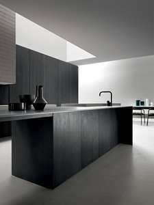 Armoires de cuisine modulaires personnalisées haut de gamme avec évier en acier inoxydable <span class=keywords><strong>et</strong></span> panneau en mélamine pour villa <span class=keywords><strong>et</strong></span> <span class=keywords><strong>appartement</strong></span> - Product Image 3