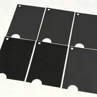 Carton noir opaque mat double face, écologique, recyclable, en pâte de bois vierge, pour boîte cadeau, cosmétique