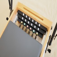 Hochwertige Custom Spring German Gym Betten Klassische kommerzielle Trainings geräte Leichtes faltbares Pilates Reformer Eichenholz