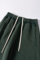 Pantalon long en molleton vintage délavé de marque américaine de streetwear d'hiver, coupe droite oversize, pantalon décontracté pour homme