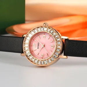 3ATM Waterproof Ladies Wrist Watches Luxury Customization Logo Diamond Supplier 1978 Leather Women Quartz Watch