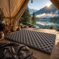Matelas de couchage gonflable en TPU avec gonfleur intégré, matelas pneumatique imperméable, léger, rectangulaire, 4 saisons, camping, randonnée, plage