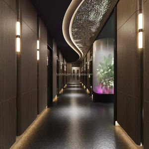 ألواح حائط من قشرة خشب الخيزران مقاومة للماء والرطوبة ، مزخرفة لغرفة المعيشة أو الفندق ، مقاومة للحريق - Product Image 2