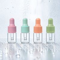 Klare Mini-Glasfläschchen mit Pipette für DIY Hautpflege Kosmetik Flüssigkeitsspender