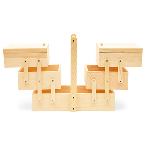 Pliant Filles <span class=keywords><strong>En</strong></span> <span class=keywords><strong>Bois</strong></span> Boîte À Outils De <span class=keywords><strong>Couture</strong></span> - Product Image 1
