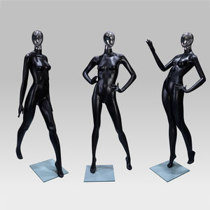 Mannequins féminins en <span class=keywords><strong>position</strong></span> assise, debout, tête chauve, avec cheveux humains, avec visage maquillé - Product Image 2