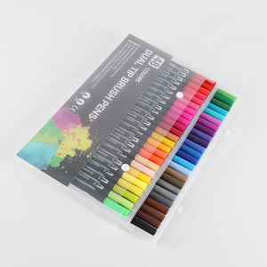 Lot de Marqueurs Pinceaux Aquarelles Lavables à Double Pointe Personnalisables – 18, 24, 36, 48 ou 100 Couleurs – Vente Flash - Product Image 2