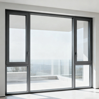 Ventana de Aluminio y Vidrio para Baño, Multicapa, Sellada, Impermeable, Antihumedad, Anticondensación, para Viviendas