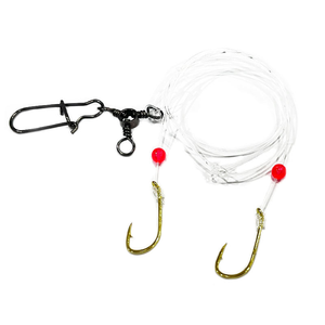 Hameçon triple pivotant avec double porte-appâts pour la pêche au porgy et au bar - Product Image 4