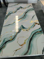 Alternative moderne au marbre pour intérieur, feuille de PVC flexible brillante de 3 mm, résistante aux UV, pour la décoration murale de villas, salles de sport, salles à manger, salons, hôtels