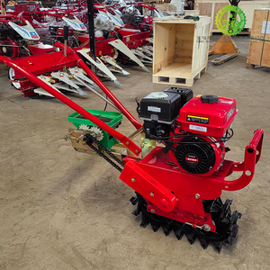 Agricultural Track <b>Cultivator</b> Small Chain Track Trench Fertilizer Applicator Small Rotary Gasoline Engine - Product Image 1