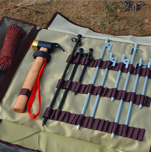Piquets de tente, piquets de camping robustes, piquets de tente en acier forgé incassables et <span class=keywords><strong>inflexibles</strong></span> - Product Image 6