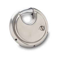 Cadenas à combinaison à disque à 4 chiffres en acier inoxydable 201 trempé, réinitialisable, résistant aux intempéries, déverrouillage sans clé par mot de passe, durable, 70 mm YBS-C