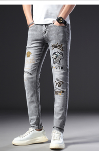 All'ingrosso 2023 modello di stile pantaloni elastici Slim <span class=keywords><strong>Jeans</strong></span> da <span class=keywords><strong>uomo</strong></span> - Product Image 2